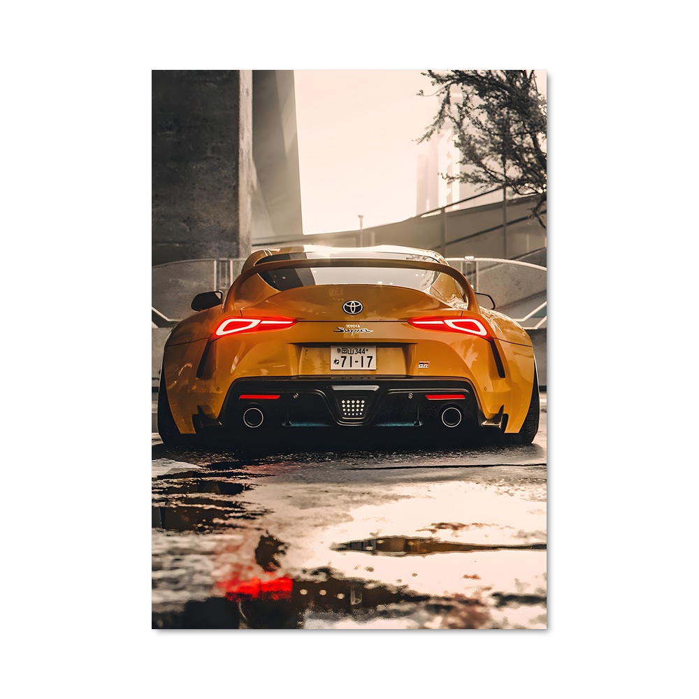 Poster Pluie Jaune